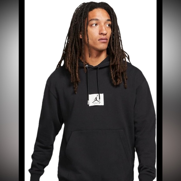 Nike Jordan Flight Fleece Men's Washed Pullover Hoodie Mens Size XL DA9816-010 - Picture 1 of 9
